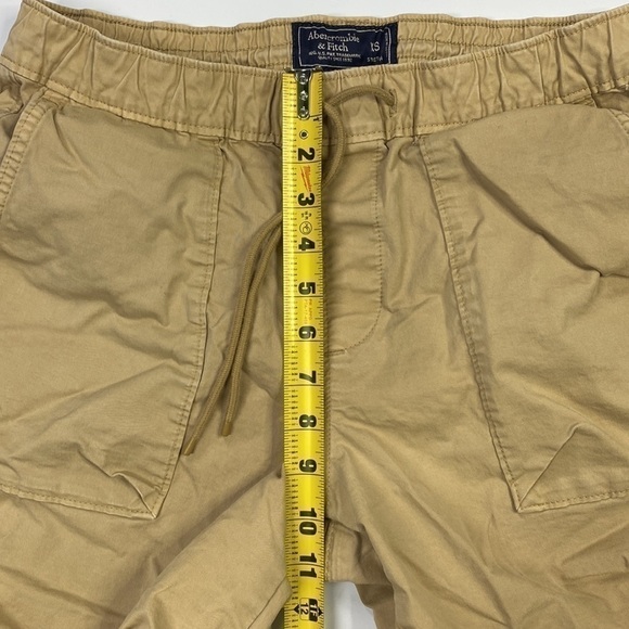 Abercrombie & Fitch Khaki Drawstring Stretch Chino Shorts Size XS - Picture 4 of 8